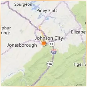 East Tennessee State University Location Map East Tennessee State University Location Map