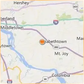 Elizabethtown College Location Map Elizabethtown College Location Map