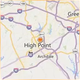 High Point University Location Map High Point University Location Map