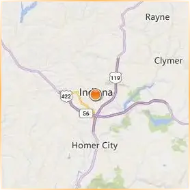 Indiana University of Pennsylvania Location Map Indiana University of Pennsylvania Location Map