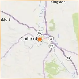 Ohio University Chillicothe Location Map