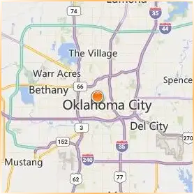 Oklahoma City University Location Map
