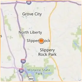 Slippery Rock University of Pennsylvania Location Map Slippery Rock University of Pennsylvania Location Map