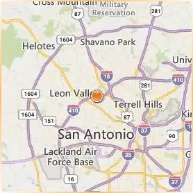 The College of Health Care Professions San Antonio Location Map