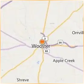 The College of Wooster Location Map The College of Wooster Location Map