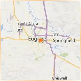 University of Oregon Location Map University of Oregon Location Map